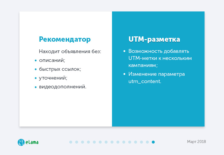 Elama utm. Рекомендатор пиков.