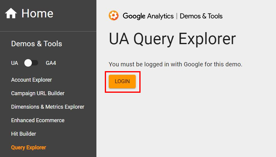 UA Query Explorer