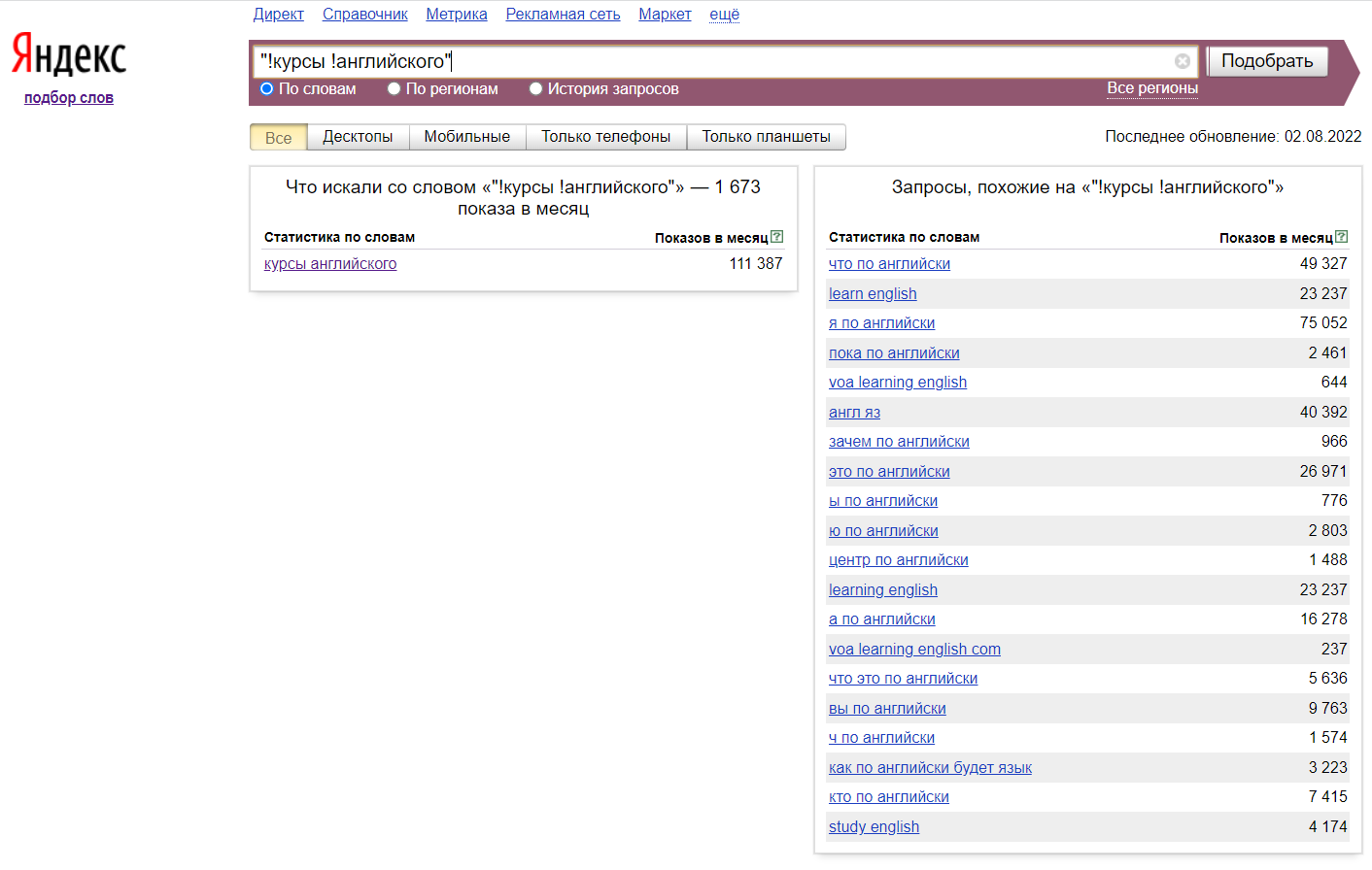 Пример использования