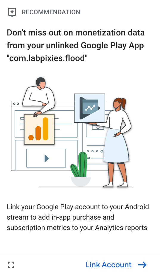 В Google Analytics 4 появилась новая рекомендация для рекламы мобильных приложений