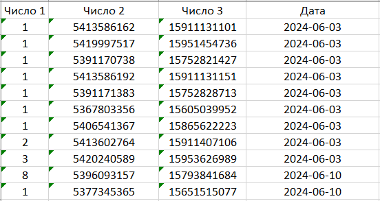 Excel читает числа как текст