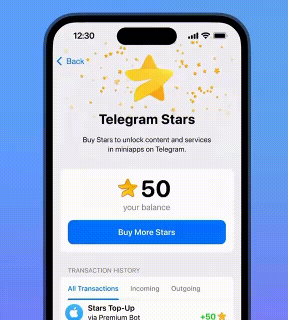 Звезды в Телеграмме - показываем, что это значит и как работает
