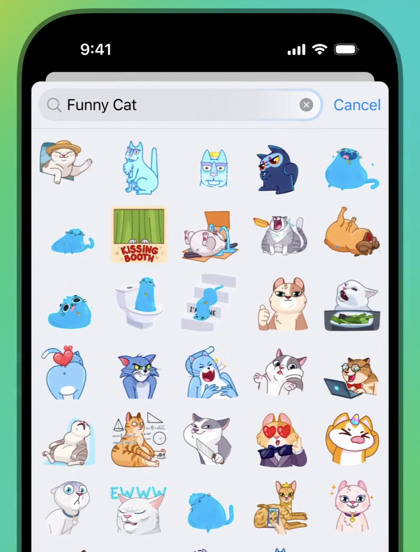Как искать стикеры в Телеграм