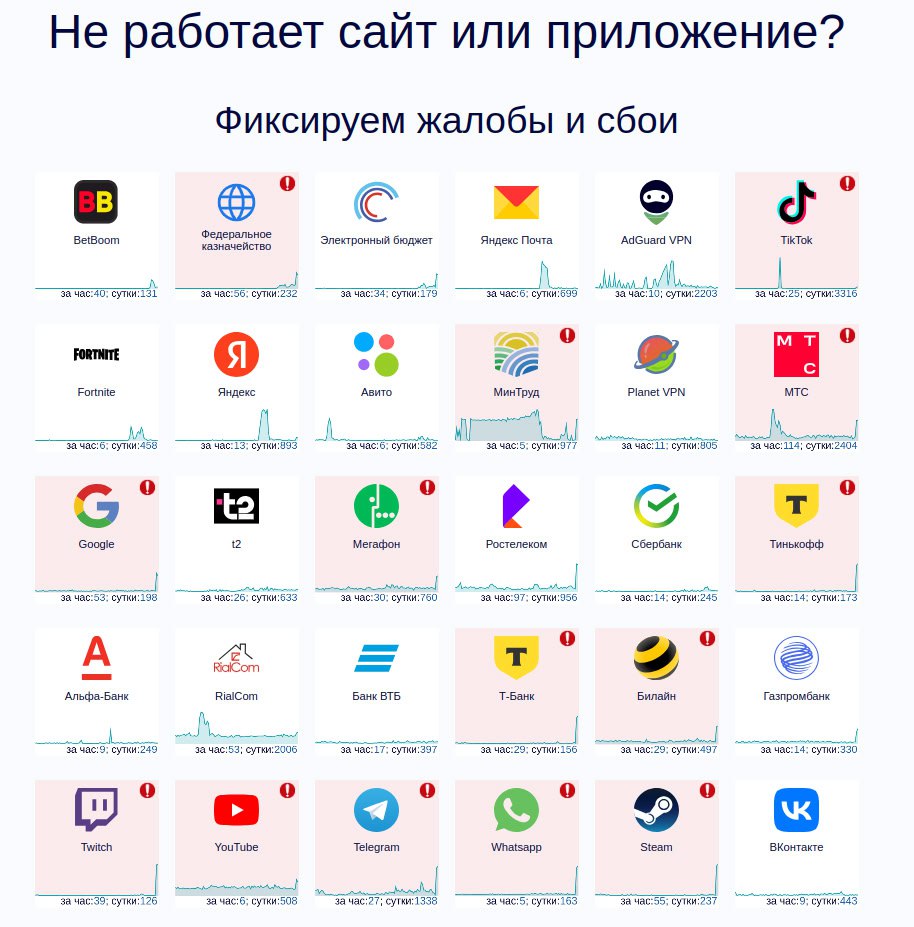 Почему не работает интернет