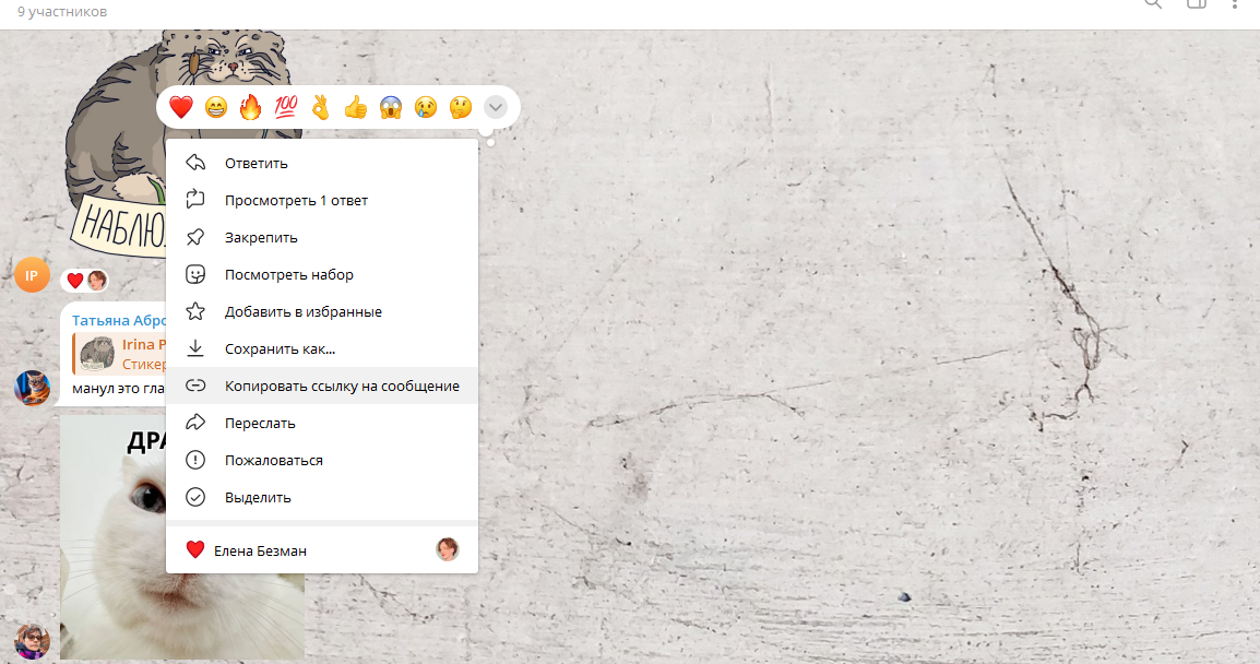Источник: скриншот группы в Telegram на десктопе группа в тг канале отправить ссылку