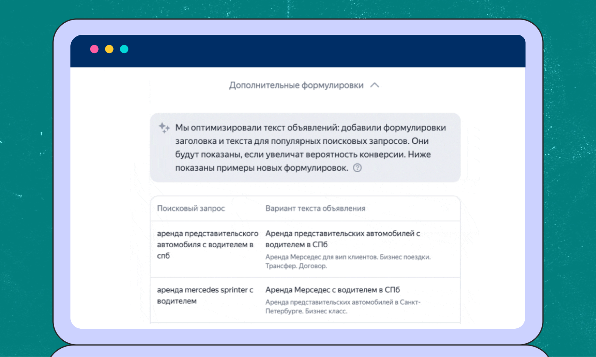 как нейросеть генерирует текст объявления