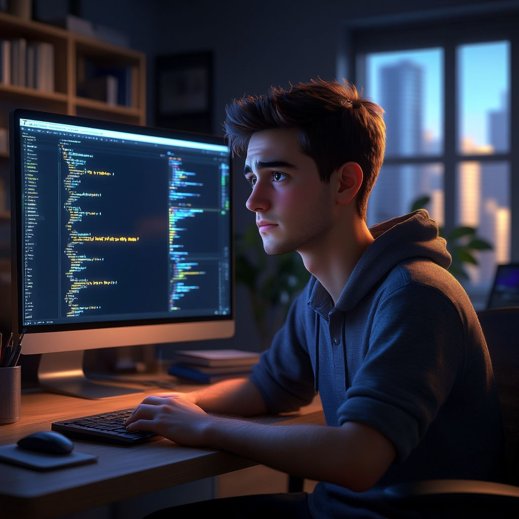 программист картинка нейросеть