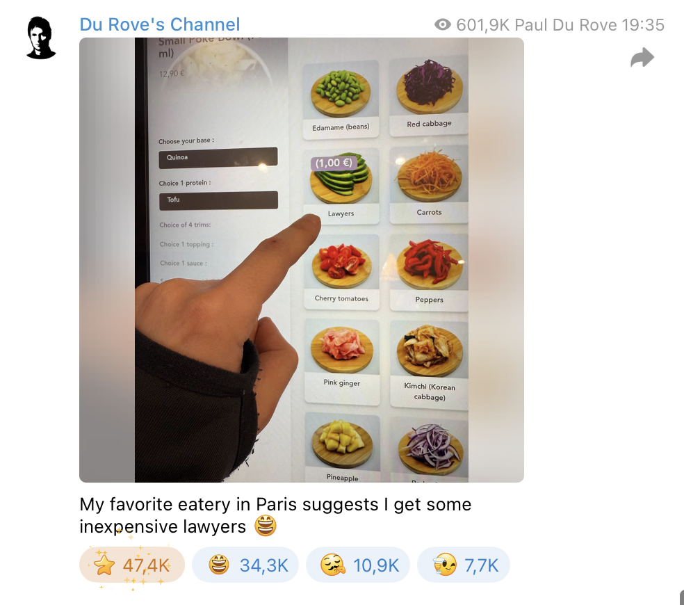 Как выглядят донаты в Телеграме (Тг, Телеграмм) 