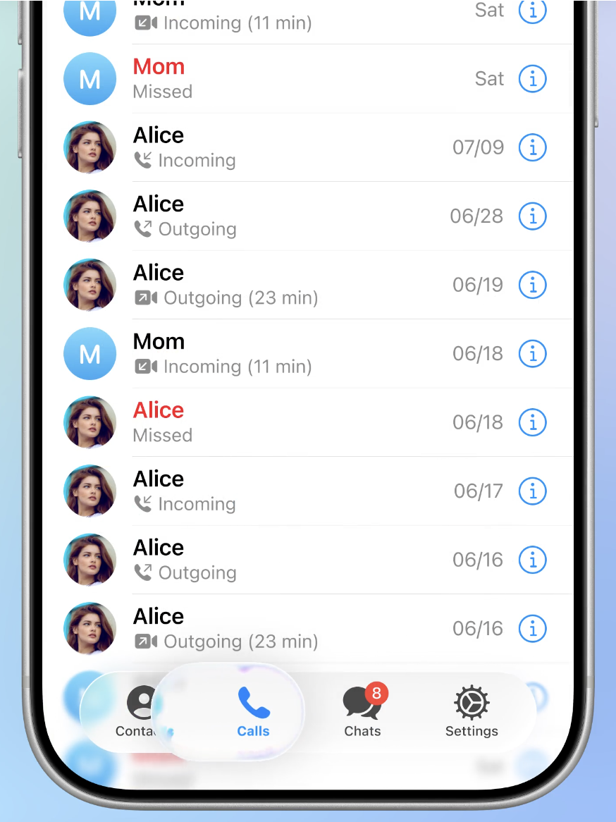 Как сделать жидкое стекло в Телеграме на Айфон