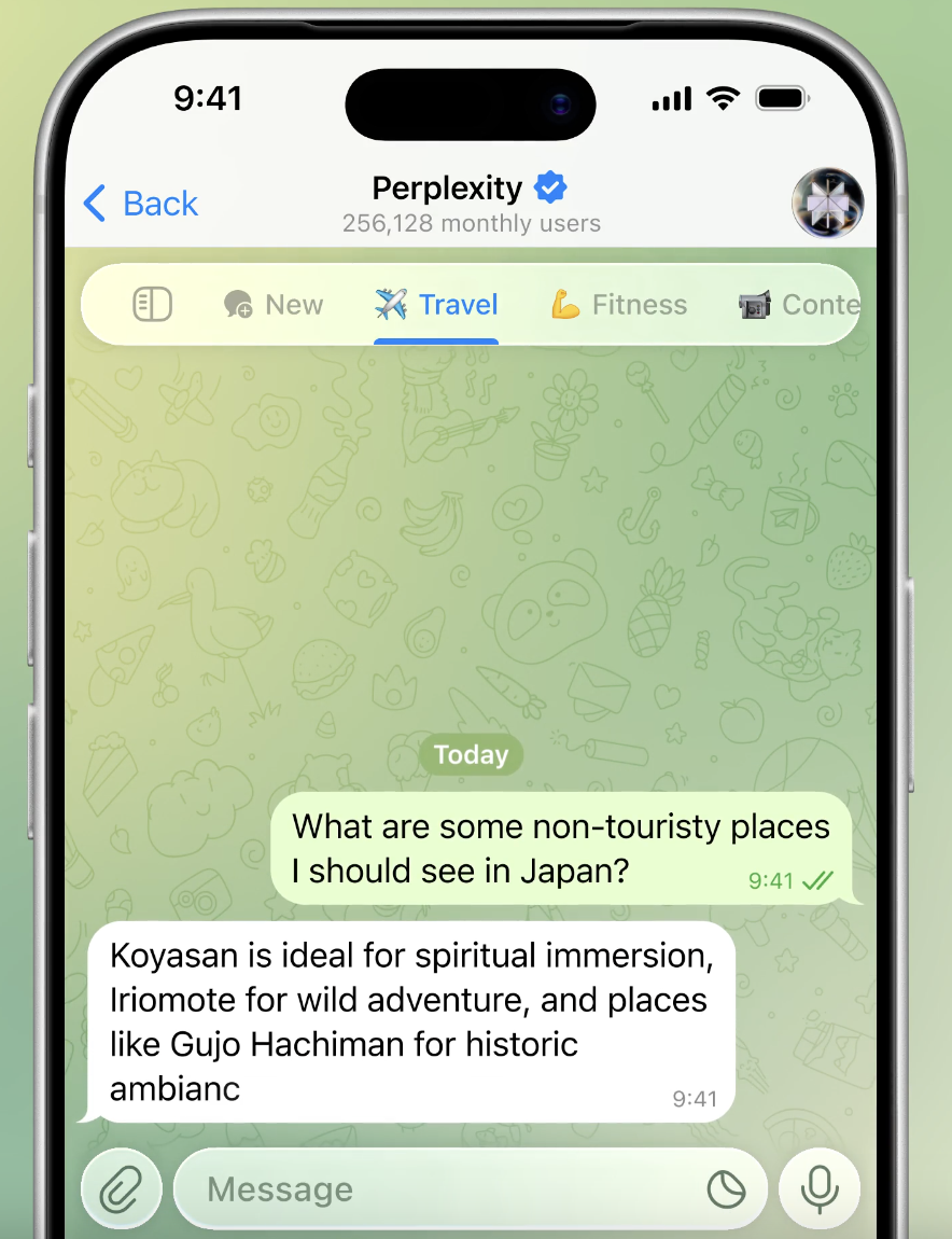Чат с ботом в Телеграме