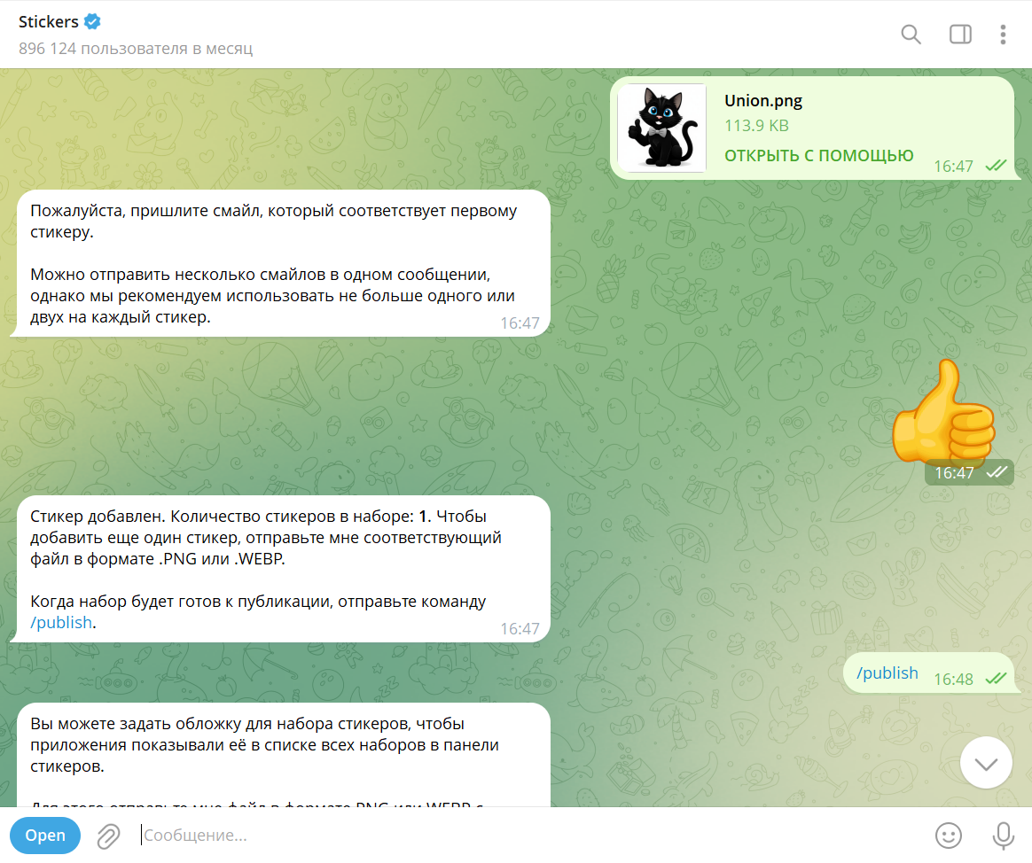Стикеры с котами для Телеграм