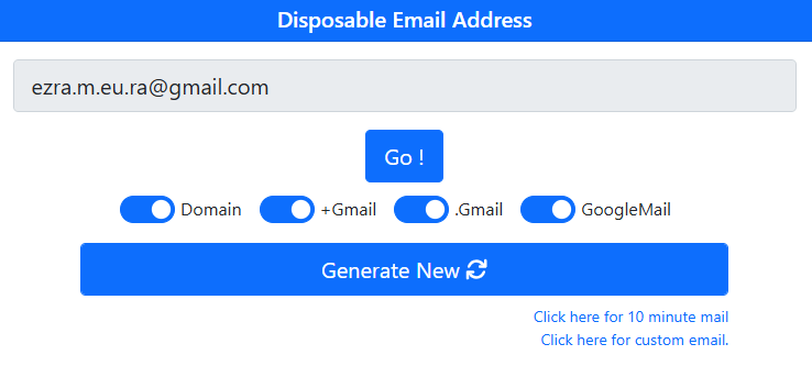  скриншот сервиса  Emailnator
