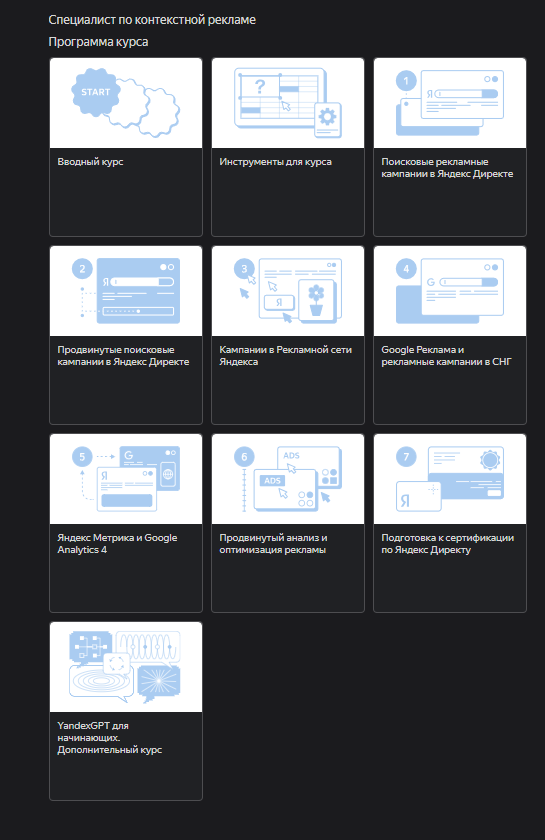 контекстная реклама курсы обучение