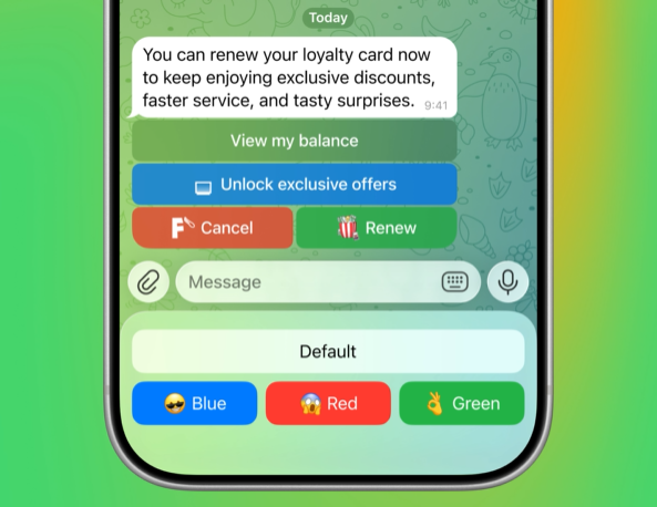 обновление для ботов в тг