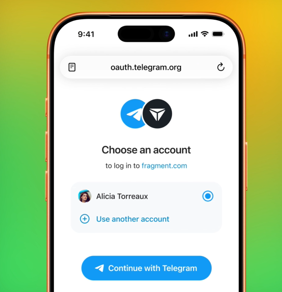 авторизация через тг