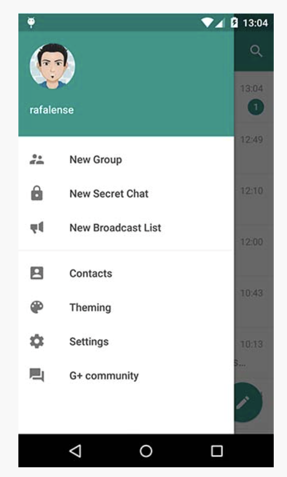 Источник: скриншот интерфейса Plus Messenger