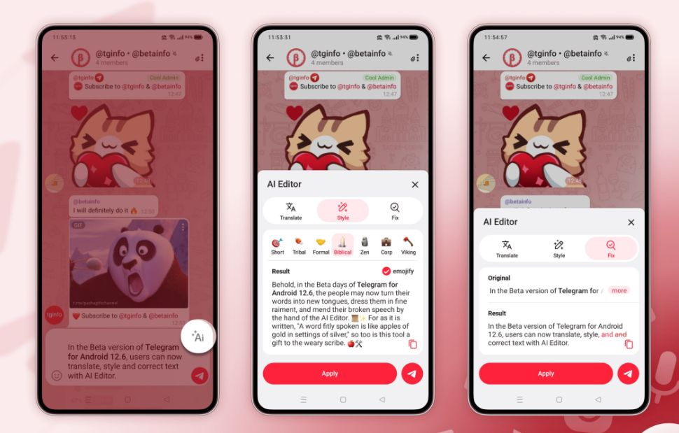 ИИ-редактор текста в Телеграме