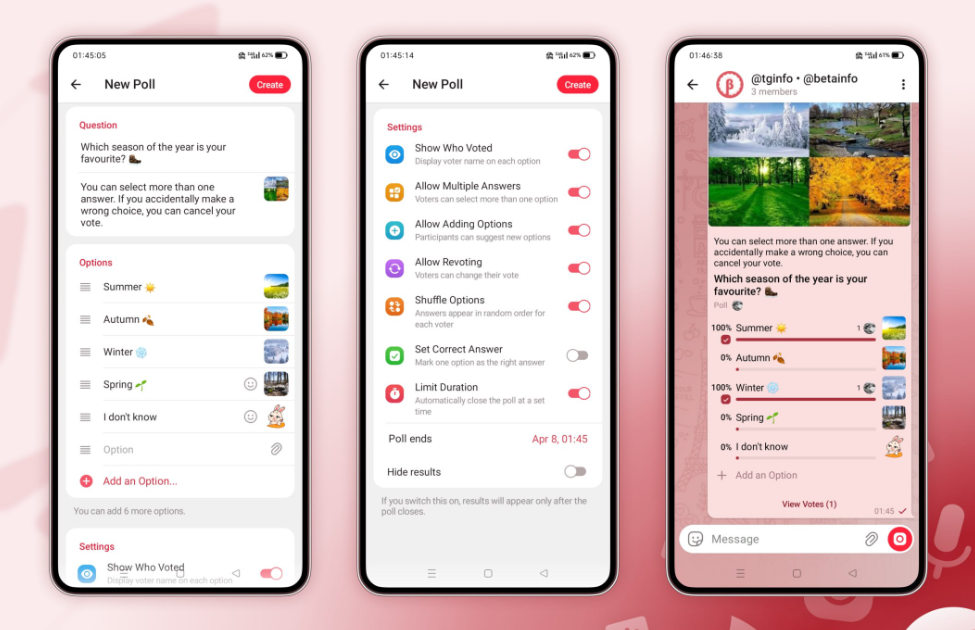 Опрос в Телеграме