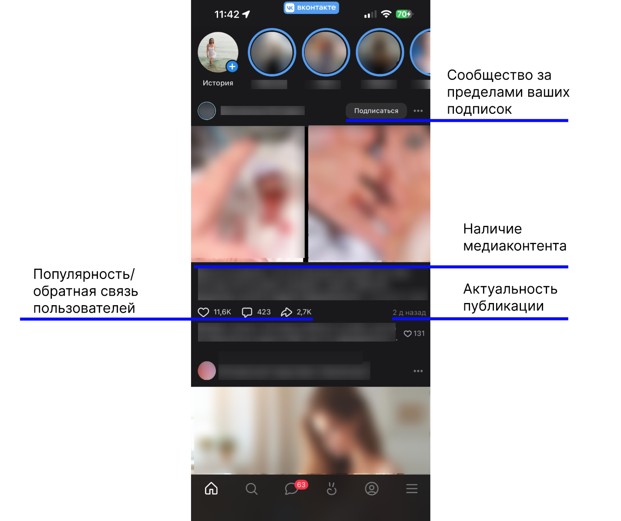 «Умная лента» во ВКонтакте / <a data-cke-saved-href="https://vk.com/feed" href="https://vk.com/feed" target="_blank">Источник</a>: ВКонтакте новые алгоритмы вк