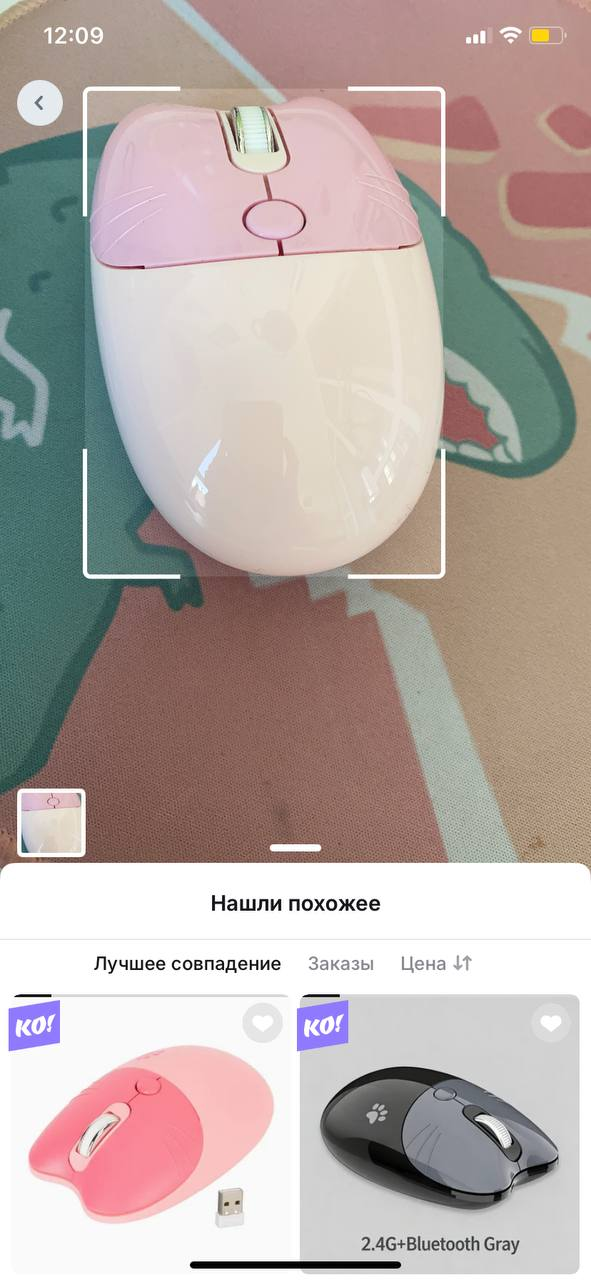 Поиск по фото AliExpress: выдача похожих товаров.